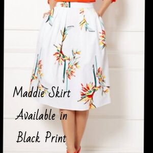 Eva Mendes Black bird of paradise Maddie skirt